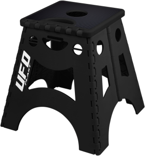 Pevný plastový motokrosový /enduro stojan pod motocykl UFO FOLDABLE STAND barva černá