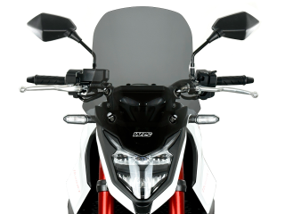 Plexi motocyklu WRS verze TOURING pro HONDA HORNET 750 ABS rok 2023-2024 barva tmavě kouřová, výška plexi 43 cm