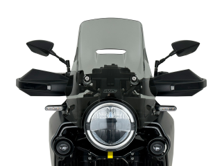 Plexi motocyklu WRS verze TOURING pro HUSQVARNA NORDEN 901 ABS rok 2022-2023 barva kouřová, výška plexi 33,5 cm 