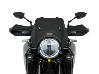 Plexi motocyklu WRS verze ENDURO pro HUSQVARNA NORDEN 901 ABS rok 2022-2023 barva černá, výška plexi 18,5 cm 