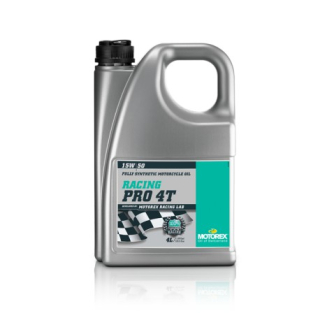Plně syntetický motorový olej MOTOREX RACING PRO 4T 15W/50 CROSS obsah 4 litry