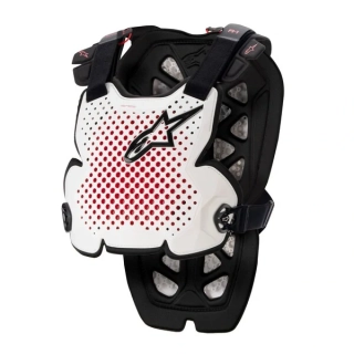 Hrudní / zádový chránič  ALPINESTARS A-1 PRO GUARD BÍLÝ/ČERNÝ/ČERVENÝ velikost M/L