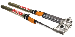 Textilní chrániče na vidlice / chrániče vidlic BLACKBIRD RACING FORK SEAL PROTECTOR - KRÁTKÁ VERZE, pro vidlice o průměru 45 až 50 mm, barva oranžová , pár