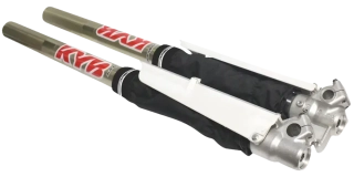 Textilní chrániče na vidlice / chrániče vidlic BLACKBIRD RACING FORK SEAL PROTECTOR - DLOUHÁ VERZE, pro vidlice o průměru 45 až 50 mm, barva černá , pár