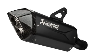 Koncovka výfuku motocyklu AKRAPOVIČ SLIP-ON SERIES MUFFLERS pro BMW R 1300 GS ABS rok 2024 viz popis, barva černá, carbonové zakončení 