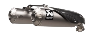 Koncovky výfuku motocyklu AKRAPOVIČ SLIP-ON LINE MUFFLERS pro DUCATI SCRAMBLER 1100 rok 2021-2024