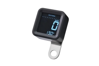 Vodotěsný digitální LCD tachometr / otáčkoměr DAYTONA DIGITAL SPEED & RPM METER, rozměr 50x50x25 mm