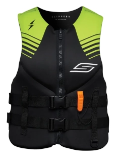 Pánská vesta pro vodní sporty SLIPPERY SURGE VEST černá/lime velikost XS