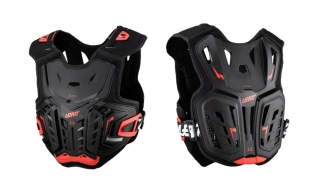 A Dětský hrudní/zádový chránič LEATT 2.5 Junior Chest Protector černá/červená, pro výšku postavy 134-146 cm, velikost S/M