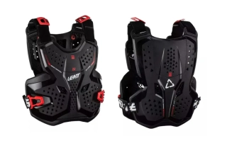 a Dětský hrudní/zádový chránič LEATT 3.5 Junior Chest Protector černá, pro výšku postavy 147-159 cm, velikost L/XL