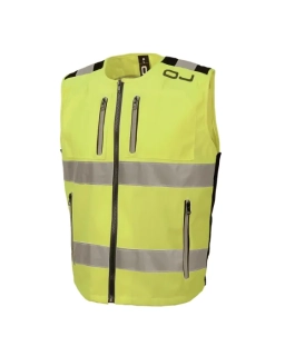 Reflexní vesta pro jízdu na motocyklu, kole a pěší OJ ATMOSFERE VEST FLASH 2 HIGH VISIBILITY žlutá fluo velikost XS/S  