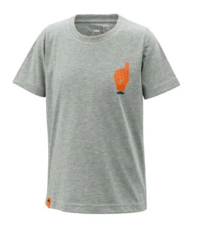 Dětské triko s krátkým rukávem KTM KIDS HERO TEE šedé