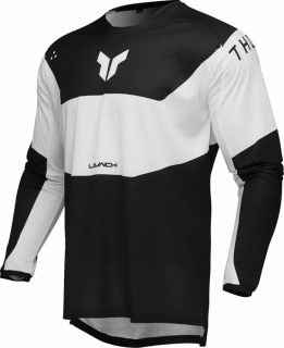 Motokrosový / enduro dres THOR LAUNCHMODE STORM barva bílá/černá
