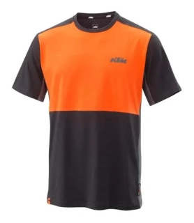 Pánské triko s krátkým rukávem KTM MECHANIC TEE černá/oranžová
