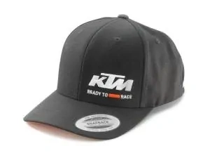 Pánská čepice - kšiltovka KTM RACING CAP BLACK - prohnutý kšilt 