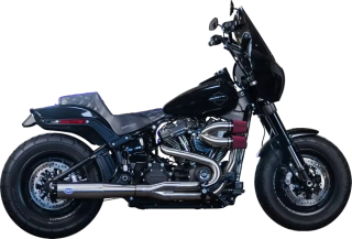 Kompletní výfuk S&S CYCLE 2-into-1 Superstreet Exhaust System  550-1099 pro HARLEY DAVIDSON Brushed SS R/O M8 Softail  ROK 2018-2024 VIZ POPIS
