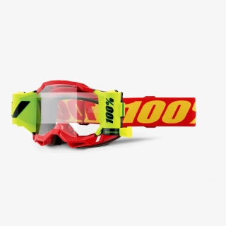 Brýle 100% ACCURI 2 FORECAST RED 50017-00012 s roll-off systémem a s čirým objektivem