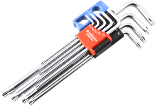 Sada L klíčů s magnetickým zakončením BIKESERVICE MAGNETIC TX-STAR KEY BS9101 , 9 kusů  