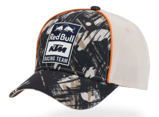 Bavlněná kšiltovka s prohnutým kšiltem KTM RED BULL RACING TEAM barva písková, jednotná velikost 
