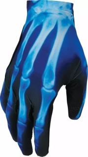 A Motokrosové / MTB rukavice s jednovrstvou dlaní THOR SPORTMODE X-RAY barva modrá/černá, pár, VELIKOST L 