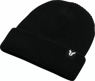 Pletená čepice THOR BEANIE ICONIC BLACK barva černá