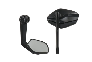 Zpětné zrcátka motocyklu do konců řidítek SW MOTECH  BAR END MIRROR pro BMW S 1000 R 2R10 (K47) rok 2016-2020 , pár  