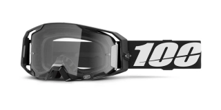 Motokrosové / enduro brýle 100% ARMATIC ČERNÁ/BÍLÁ čirý objektiv , 50059-00001 