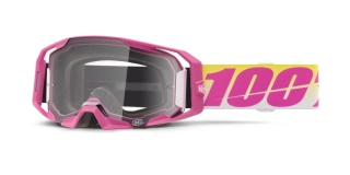 Motokrosové / enduro brýle 100% ARMATIC SELLARS RŮŽOVÉ čirý objektiv , 50059-00008