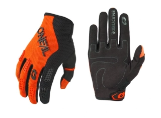 a Dětské motokrosové/MTB rukavice ONEAL ELEMENT černá/oranžová velikost XS