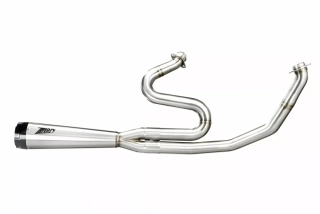 Výfukový systém motocyklu ZARD FULL KIT EXHAUST SYSTEM 2:1 pro motocykl HARLEY DAVIDSON STREET GLIDE ST rok 2017-2023 viz popis, barva leštěný chrom/černé zakončení