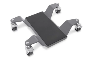 Stojan pod motorku / pojízdná podložka pod hlavní stojan Qtech HD barva černá/šedá, nosnost 320 kg
