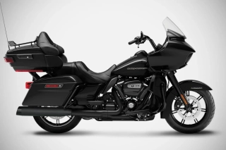 Homologované koncovky výfuku motocyklu ZARD SLIP ON MUFFLERS HOMOLOGACE E5 pro motocykl HARLEY DAVIDSON ROAD GLIDE LIMITED rok 2021-2023 viz popis, barva černá