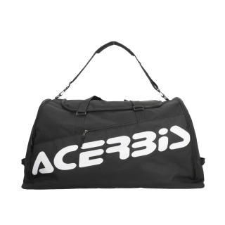 Prostorná textilní cestovní taška ACERBIS BAG CARGO LOGO barva černá/bílá, kapacita 180 litrů 