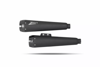 Homologované koncovky výfuku motocyklu ZARD SLIP ON MUFFLERS HOMOLOGACE E4/E5 pro motocykl HARLEY DAVIDSON SOFTAIL M8 rok 2017-2024 viz popis, barva černá