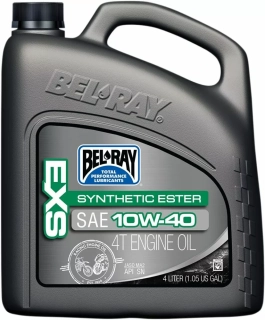 Plně sysnetický olej BEL-RAY EXS 10 W-40 4T ENGINE OIL balení 4 litry 