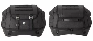 Zadní sedadlová motocyklová textilní brašna SW MOTECH LEGEND GEAR TAILBAG LR4 barva černá, celkový objem 18 až 25 litrů