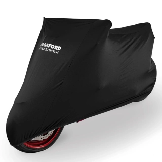 Interiérová ochraná plachta na motocykl OXFORD PROTEX STRETCH INDOOR CV 172 barva černá, velikost L