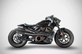 Koncovky výfuku  ZARD TOP GUN EXHAUST SYSTEM 2:2 Slip-ON KIT H-D SPORTSTER S