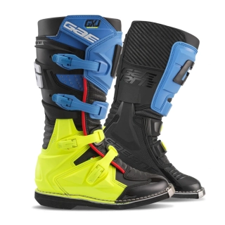 Dětské motokrosové boty Gaerne GX-J barva modrá/černá/fluo