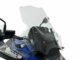 Motocyklové plexi / čelní plexi motocyklu WRS WINDSCREEN CAPONORD PLUS TRANSPARENT RADAR BM108T pro BMW R 1300 GS ADV rok 2024 barva čirá
