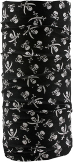 A Šátek - tuba  SCHAMPA MOTLEY TUBE™ MINI SKULL/SWORDS TUBE-20 barva černá/bílá 
