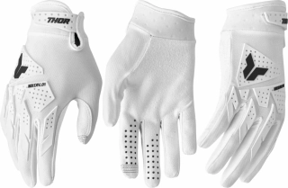 Motokrosové / enduro / mtb rukavice THOR LAUNCHMODE XP barva bílá/černá 