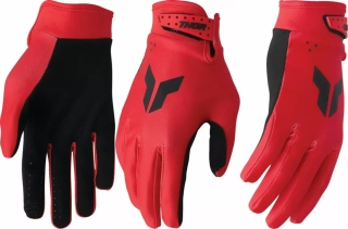 Motokrosové / enduro / mtb rukavice THOR LAUNCHMODE RED barva bílá/červená/modrá