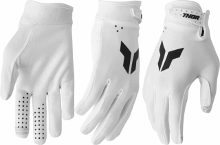 Motokrosové / enduro / mtb rukavice THOR LAUNCHMODE barva bílá/černá 