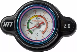 Víčko chladiče motocyklu s ukazatelem teploty MOOSE OFFROAD RADIATOR CAP WITH TEMP GAUGE pro HONDA CR 125 R rok 2000-2008