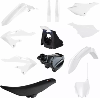 Sada plastů  POLISPORT RESTYLING KIT typ 91572 pro YAMAHA YZ 125 rok 2002-2021 viz popis, barva bílá/černá, design YZ 2022 