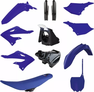 Sada plastů  POLISPORT RESTYLING KIT typ 91571 pro YAMAHA YZ 125 rok 2002-2021 viz popis, barva modrá/černá, design YZ 2022 