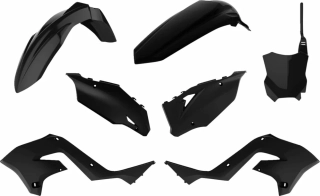 Sada plastů POLISPORT RESTYLING BODY KIT typ 90934 pro KAWASAKI KX 125 M rok 2003-2008 viz popis, barva černá