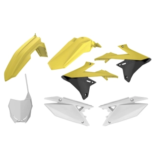Sada plastů POLISPORT BODY KIT typ 90763 pro Suzuki RMZ 450 rok 2018-2024 barva žlutá/bílá/černá