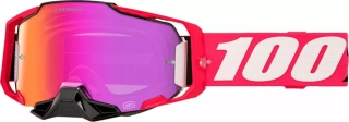 Motokrosové brýle 100% ARMEGA KLOUG HIPER 50003-00018 zrcadlové tmavě červené sklo hiper 